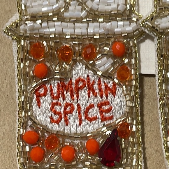 Beaded Crystal Halloween Earrings - Picture 2 of 5